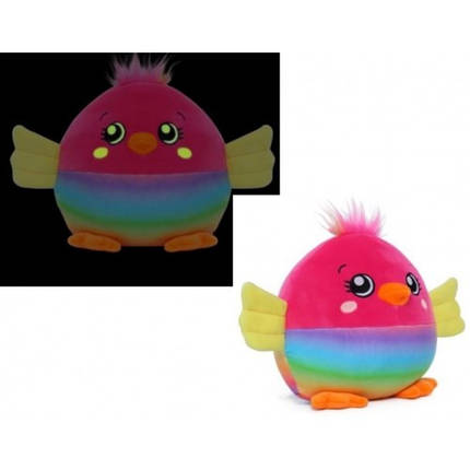 Happy Line м'яка іграшка 24 см Папуга 20504005V світиться в темряві, фото 1