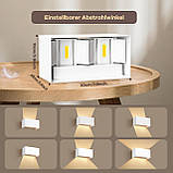 Світлодіодний настінний світильник vatato 24 Вт, 3000 К, білий, фото 5