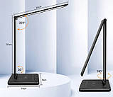 Лампа офісна led бездротова зарядка 10 в qi i роз'єм usb weareok, фото 3