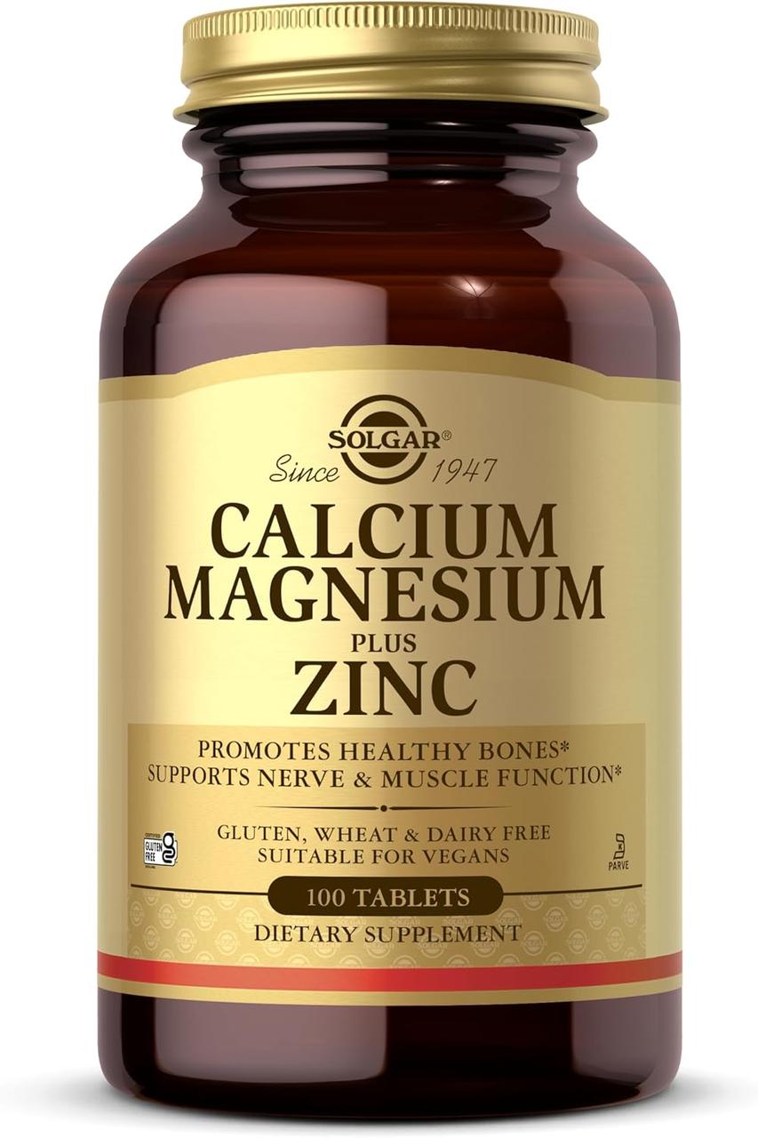 Solgar Calcium Magnesium Zinc 100 таблеток, фото 1
