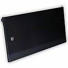 Двері суцільнометалеві 6U до шаф , чорна