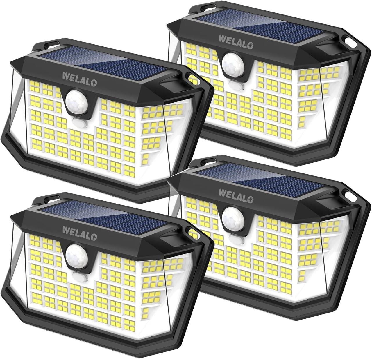 Вуличний світильник WELALO [6 шт./52 світлодіода/3 режими сонячних точкових світильників на відкритому повітрі, фото 1