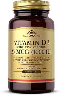 Solgar Vitamin D3 1000 IU 250 Softgels