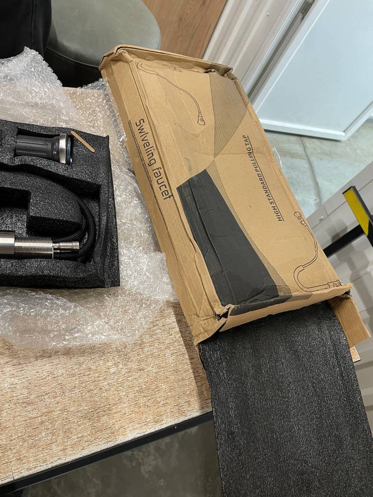 Смеситель для кухни с выдвижным изливом, 2 режима лейки. Никель - фото покупців 1