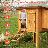 Автоматичні двері курника, водонепроникний відчинювач дверей курника MINENICE з дистанційним керуванням, автоматичні батарейні, фото 3