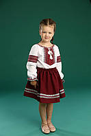 Детское платье вышиванка . Национальное Украинское платье . Платье на первый звонок . Детская вышиванка .