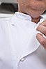 Кітель кухаря Lux Form Сантим водовідштовхувальний чоловічий рукав 3/4 білий, фото 4