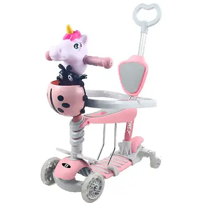 Самокат дитячий X-TREME KS-704U рожевий (133968), фото 1