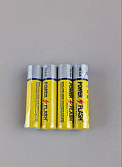 Елемент живлення Батарейка POWER FLASH (АА R6) сольові (Б-4) (4 шт)