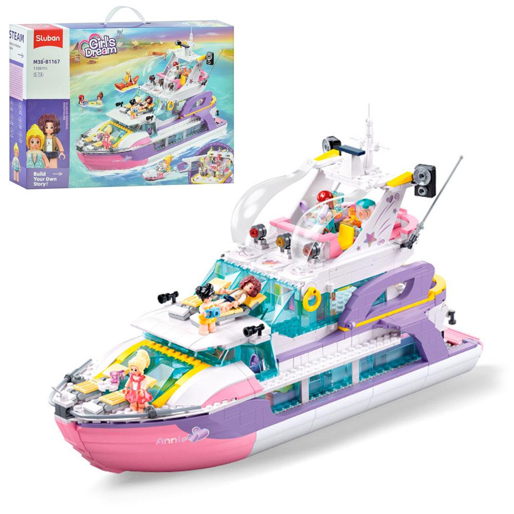Конструктор Яхта для відпочинку SLUBAN M38-B1167 — 1108 деталей, фото 1