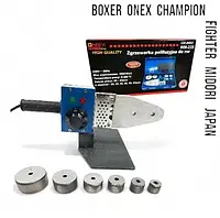 Паяльник для пластикових труб 1850 Вт 20-63 мм з насадками в кейсі Onex OX-8002