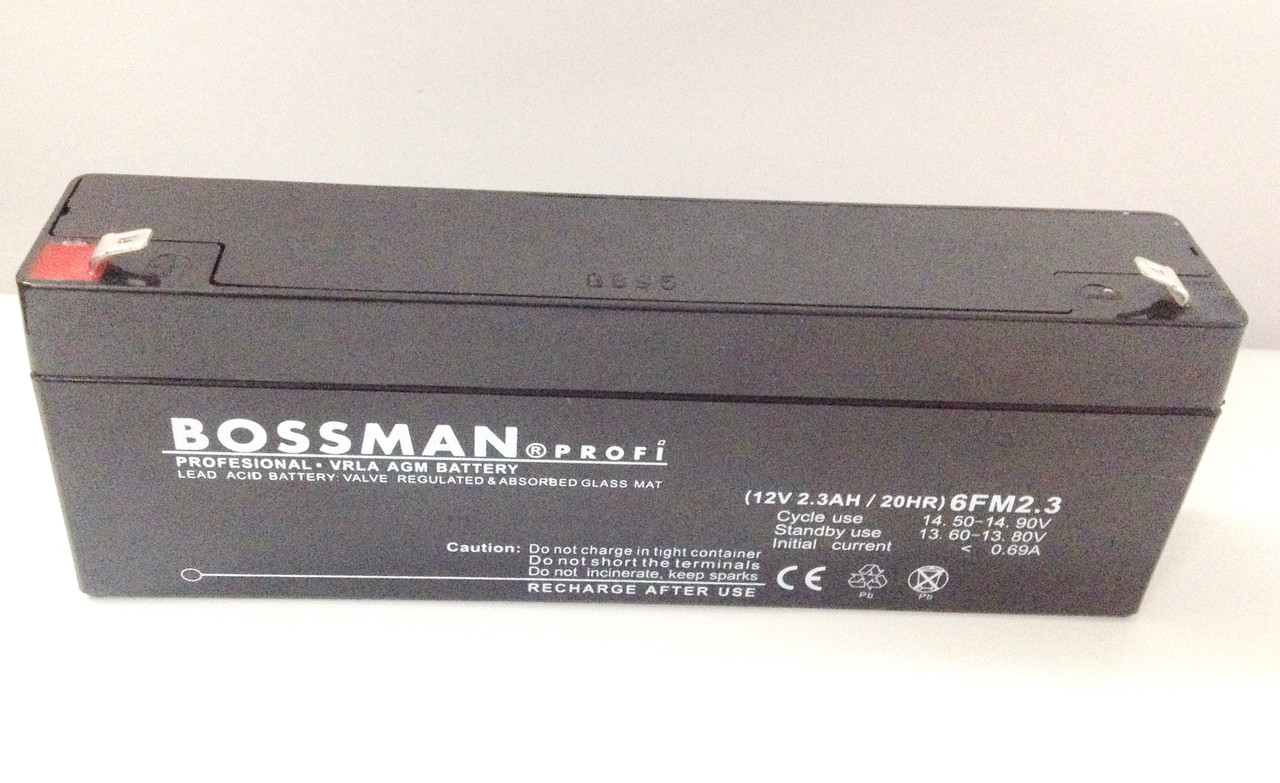 Акумулятор 12 V 2.3 Ah Bossman profi 6FM2.3 