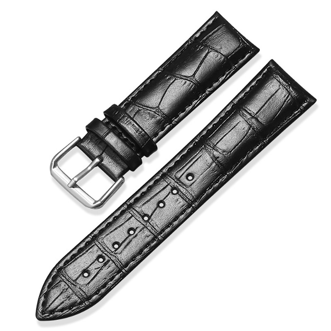 Шкіряний ремінець для Amazfit GTR 4 (A2166) | HMU | екошкіра | 22 мм | чорний