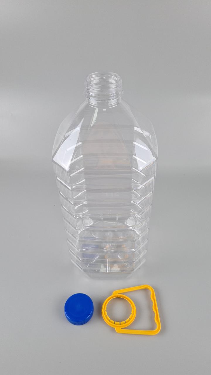 Пластикова пляшка ПЕТ 6,0 л. прозора з кришкою (25 шт.), фото 1