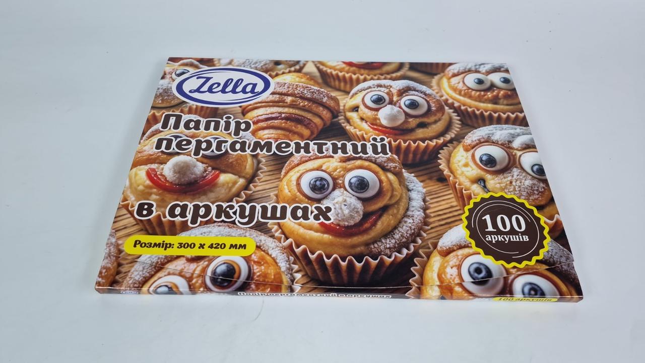 Пергамент для випікання (100листів) 30*42 коричневий (1 пачка), фото 1