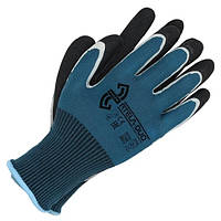 Рукавиці робочі RTELA-DUO REIS з подвійним латексним покриттям 8 розмір (синьо-чорні, манжет) (21420)