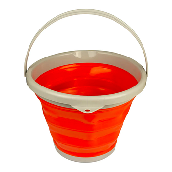 Відро складане харчовий силікон 10л помаранчове