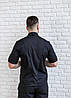 Кітель кухаря Lux Form Спорт чорний унісекс стрейчевий з дихаючою сіткою з боків і на спині, фото 7
