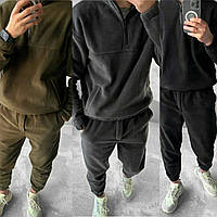 Чоловічий теплий спортивний костюм двосторонній Фліс 46-48, 50-52, 54-56, 58-60.