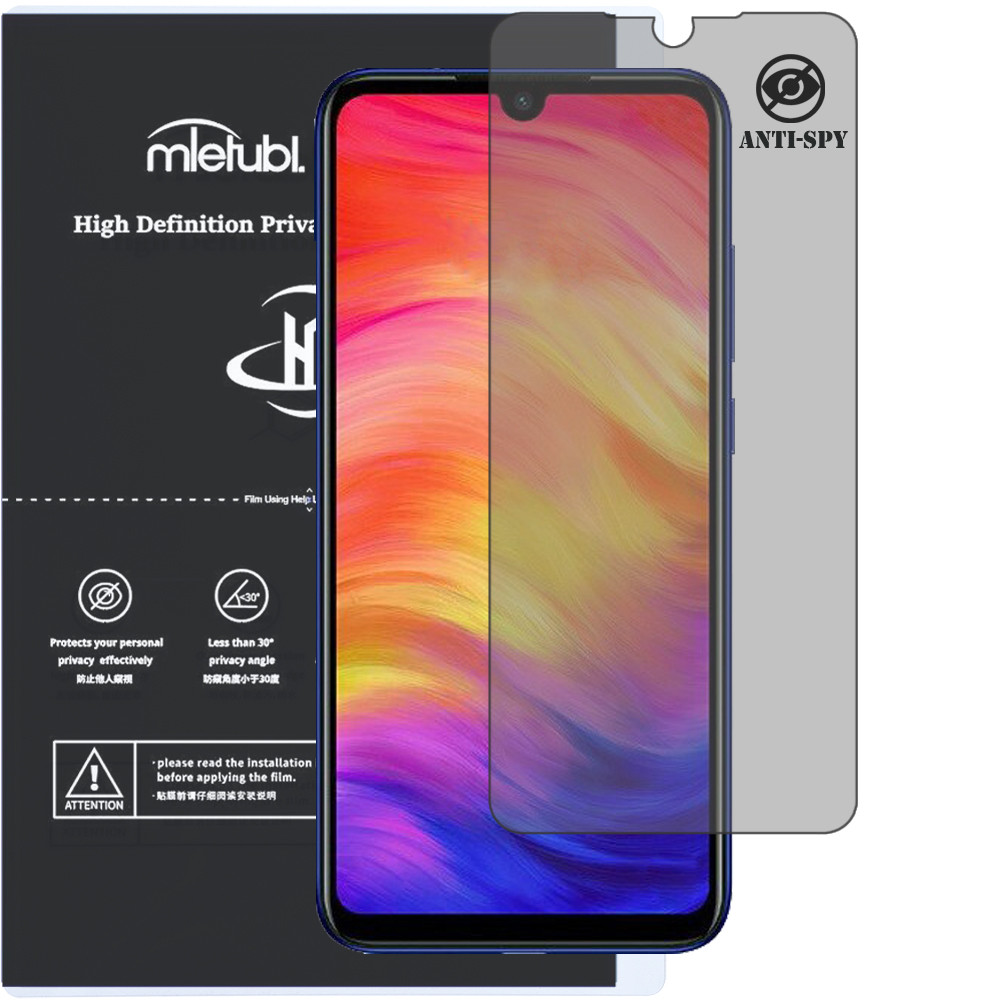 Гідрогелева плівка антишпигун Mietubl HD Privacy Screen Protector для Xiaomi Redmi Note 7 Pro, фото 1