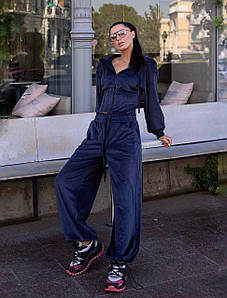 Жіночий костюм Poliit синій з відстроченим корсетом (36, 38) хіт сезону