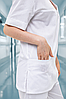 Костюм медичний Lux Form Універсал білий унісекс, фото 3