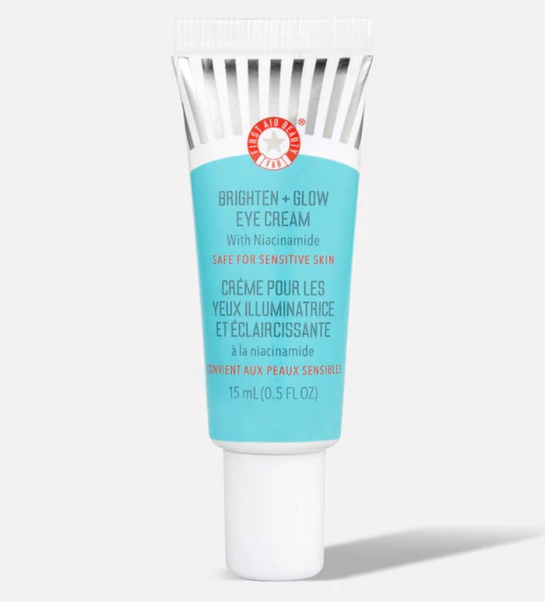 Крем для шкіри навколо очей проти темних кіл FIRST AID BEAUTY Brighten + Glow з ніацинамідом, 15 мл, фото 1