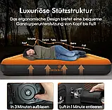 Надувний матрац Luxchoice самонадувальне двоспальне ліжко 203 x 152 x 22 см, фото 3