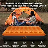 Надувний матрац Luxchoice самонадувальне двоспальне ліжко 203 x 152 x 22 см, фото 6