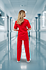 Костюм медичний Lux Form Універсал червоний унісекс, фото 3