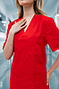 Костюм медичний Lux Form Універсал червоний унісекс, фото 2
