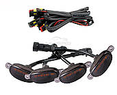 4X жовті денні ходові вогні світлодіодні декоративні попереджувальні вогні в автомобільну решітку пікап