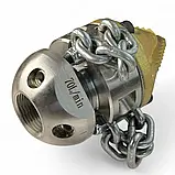 Насадка ланцюгова для промивки каналізації QP-4240 (70 л/хв, 360° М22), фото 3