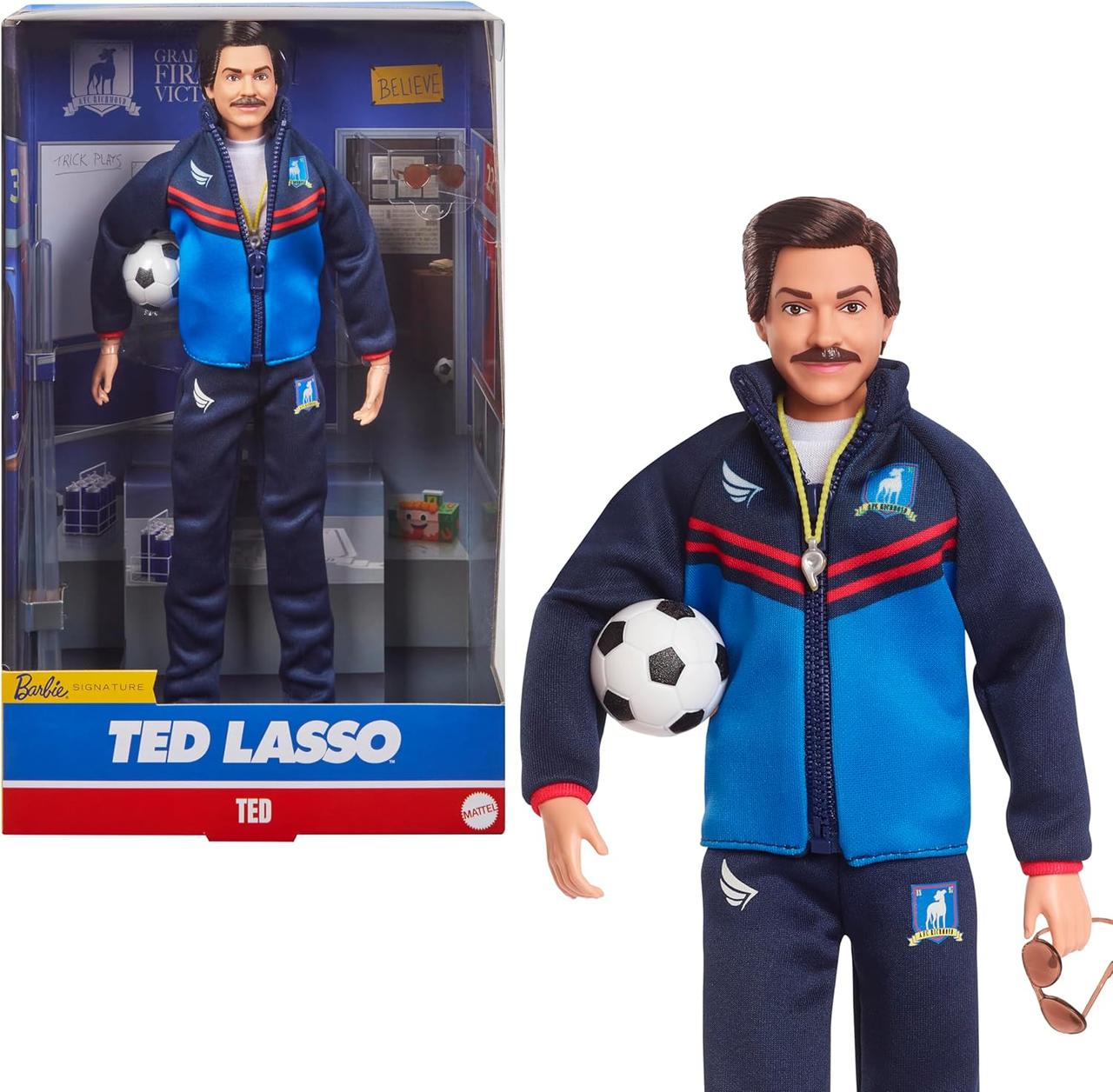 Колекційний Barbie барбі кен футбольний тренер Тед Лассо Signature Ted Lasso HJW91