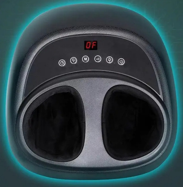 Електричний масажер для ніг і ступень Benbo BZ-9030 з підігрівом, роликовим, компресійним та шиацу масажем, фото 1