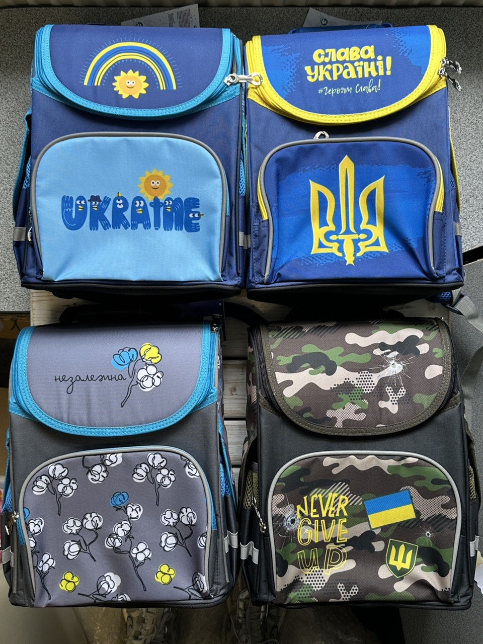 Рюкзак каркасний із патріотичним дизайном в асортименті, фото 1