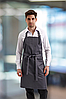 Фартух кухарський офіціантський з нагрудником водовідштовхувальний Остін сірий, фото 6