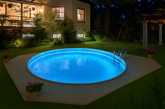 Освітлення каркасних і збірних басейнів