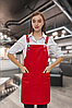 Фартух з екраном ПВХ Lux Form водовідштовхувальний Сіетл для перукарів художників червоний, фото 5