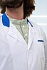 Халат медичний чоловічий Lux Form Білон білий для лікаря хірурга, фото 4