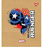 Зошит учнівський "YES" 12 арк. /765068/ "Marvel. Avenger", клітинка, офсетний папір 60 г/м², крафт + білила, фото 5