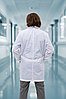 Халат медичний чоловічий Lux Form Класика білий з кишенями, фото 3