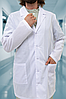 Халат медичний чоловічий Lux Form Класика білий з кишенями, фото 4