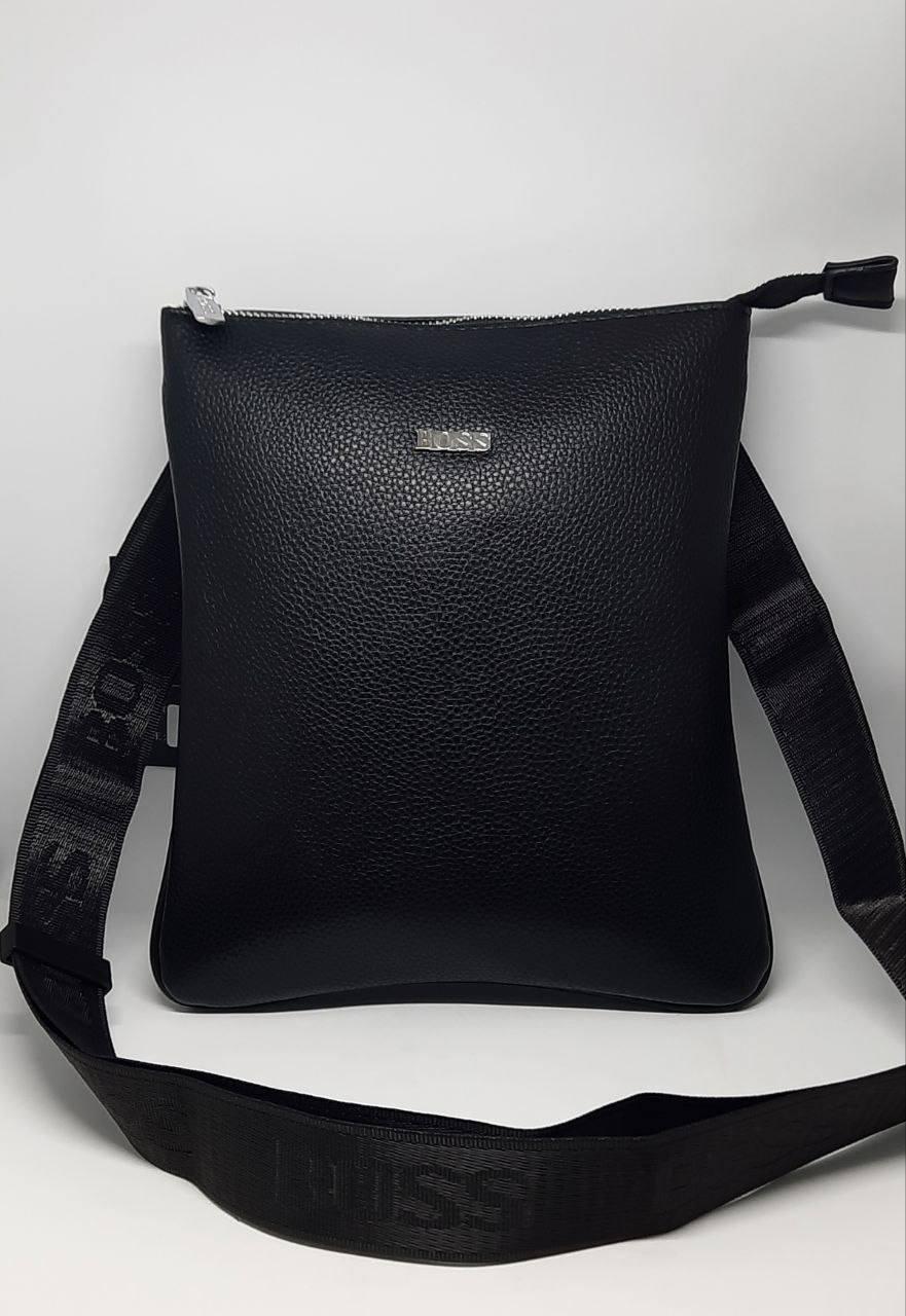 Чорна чоловіча Сумка Месенджер Хуго Босс, фото 1