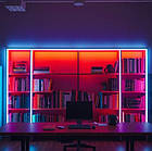 Гнучкий неон 5 метрів usb, bluetooth Неонова світлодіодна LED стрічка з пультом і керуванням через смартфон, фото 9