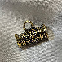 Бейл для підвісок та браслетів M016. Литий латунний бейл для етнічних прикрас.