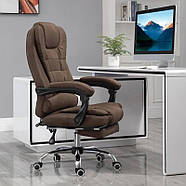 Масажне офісне крісло з підставкою для ніг BOSS КО22 Premium, комфорт до 130 кг, фото 7