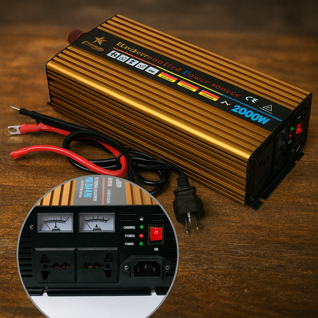 Модифікований інвертор LC-Star Solar 2000Вт, подвійний вихід, стабільне живлення 220В, фото 1