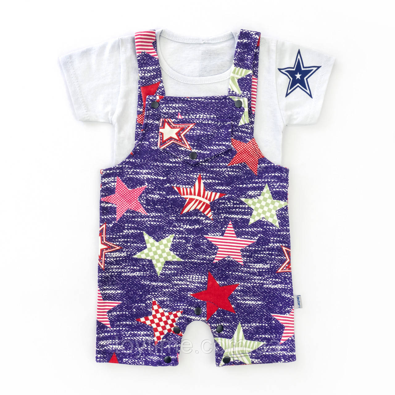 Ромпер-пісочник та футболочка Stars, фото 1