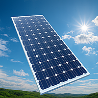 Сонячна панель моно 200Вт 45,48В Voc, 5,66А Isc для дачі, дому, автономного живлення